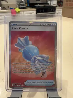 Rare Candy 175/132 Me01: Mega Evolution Ultra Rare Holo Trainer Item Pokemon TCG - Image 1