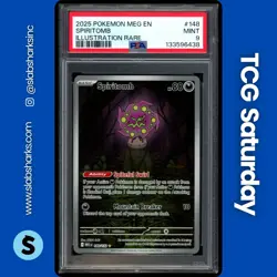 2025 POKEMON MEGA EVOLUTION #148/132 SPIRITOMB ILLUSTRATION RARE PSA 9 - Image 1