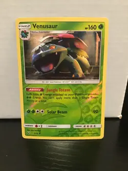 Venusaur 3/73 Pokemon Shining Legends Reverse Holo Uncommon - Image 1