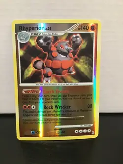 Rhyperior 12/130 Pokemon Diamond & Pearl Reverse Holo Rare - Image 1
