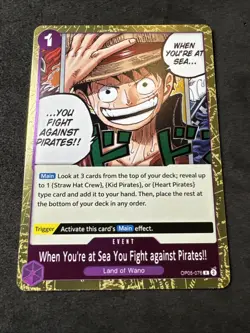 One Piece Awakening of The New Era Foil When You’re At Sea OP05-076 - Image 1