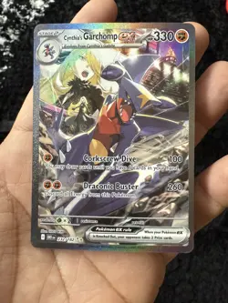 Pokemon TCG Destined Rivals Cynthia's Garchomp EX Card | SIR Holo #232/182 - Image 1