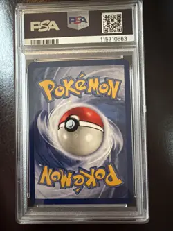 PSA 9 Defender Pokemon Card 1st Edition Base Shadowless - Image 2