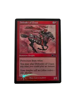 Defender of Chaos Urza's Legacy FOIL Red Creature Common MAGIC MTG CARD - Image 1