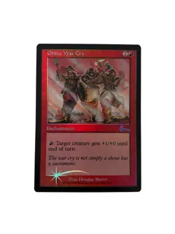 Ghitu War Cry Urza's Legacy FOIL Red Enchantment UnCommon MAGIC MTG CARD - Image 1