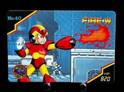 Mega MAN X Card 10 Fire Wave CAPCOM BANDAI JAPAN Japanese 1993 Very Rare - Image 1
