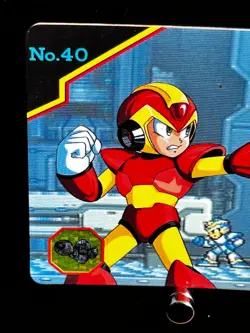 Mega MAN X Card 10 Fire Wave CAPCOM BANDAI JAPAN Japanese 1993 Very Rare - Image 3