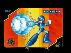 Mega MAN X Card 10 X-Buster CAPCOM BANDAI JAPAN Japanese 1993 Very Rare - Image 1