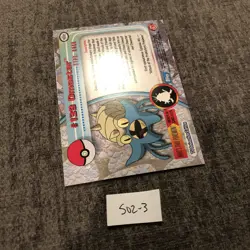 #139 Omastar Rainbow Foil Topps TV Animation Series 3 Pokemon Card 2000 - Image 5
