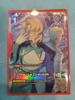 Gundam Card Game GD03-091 RAU LE CREUSET (R+) FOIL - STEEL REQUIEM - Image 1