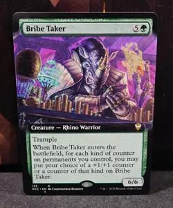 magic the gathering - Bribe Taker - Creature - Rhino Warrior - Rare - Trample - Image 1