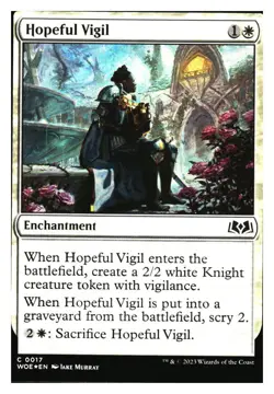 Hopeful Vigil (Foil) Wilds ofEldraine MTG - NM+ - Image 1
