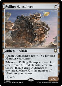 Rolling Hamsphere #39 | Near Mint | BLC Bloomburrow Commander Magic MTG - Image 1