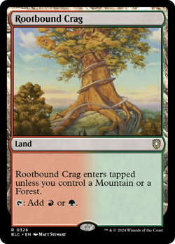 Rootbound Crag #326 | Near Mint | BLC Bloomburrow Commander Magic MTG - Image 1