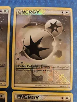 4 X Double Colorless Energy 103/123 Pokemon League Promo Holo - Image 3