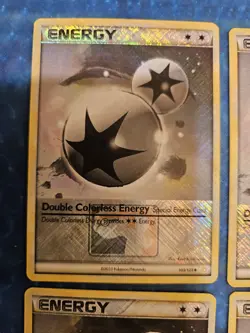 4 X Double Colorless Energy 103/123 Pokemon League Promo Holo - Image 4