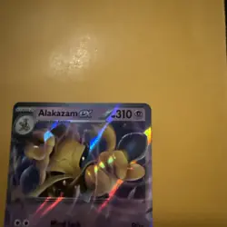 Pokemon TCG 151 Error No Star Pattern – Alakazam ex 050 Black Star Promo - Image 3