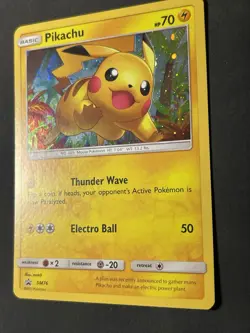 Pikachu SM76 LP+ Black Star Promo Cosmos Holo Foil Pokemon TCG Card SM76 - Image 2