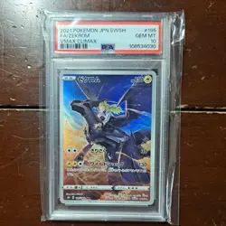 Pokemon TCG: Zekrom 195/184 S8b: Vmax Climax Holo (Japanese) PSA 10 GEM MINT - Image 1