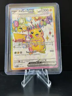 Pokemon TCG Surging Sparks Pikachu EX 219/191 Full Art Ultra Rare - Image 1