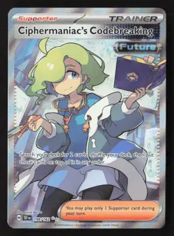 Ciphermaniac's Codebreaking Ultra Rare Holo TEF 198/162 NM Pokemon TCG - Image 1