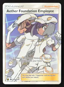 Aether Foundation Employee Shiny Holo Rare Holo HIF:SV SV81/SV94 NM Pokemon TCG - Image 1