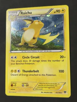 Raichu - 43/146 (Cosmos Holo) Promo Blister Exclusives LP Pokemon TCG - Image 1