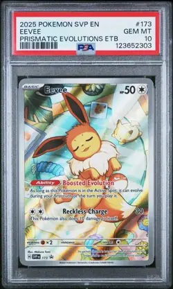 Pokemon PSA 10 Black Star Promo Eevee #173 - Image 1