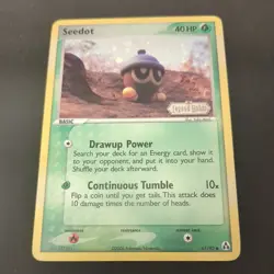 Pokemon Seedot 61/92 Stamped Reverse Holo Legend Maker 2006 - Image 1