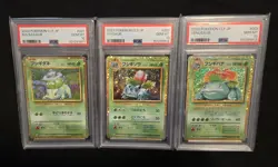 PSA 10 Venusaur Bulbasaur Ivysaur CLF Pokemon Japanese Sequential Set - Image 1