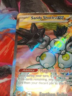 Pokemon Sandy Shocks ex – PAR 228/182 – Secret Rare Full Art – Ultra Rare – NM - Image 2