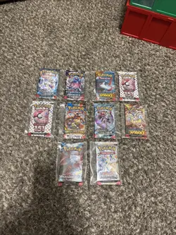 Lot Of 10 Pokemon TCG Packs Mixed Sets See Pics - Image 1