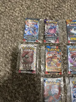 Lot Of 10 Pokemon TCG Packs Mixed Sets See Pics - Image 3