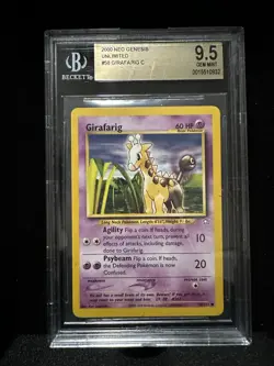 Girafarig 58/111 Neo Genesis Beckett Mint 9.5 Pokemon TCG - Image 1
