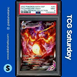 2019 POKEMON SWSH BLACK STAR PROMO #SWSH261 CHARIZARD VMAX PSA 9 - Image 1
