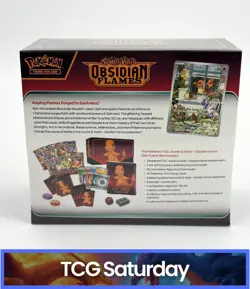 POKEMON TCG SCARLET & VIOLET OBSIDIAN FLAMES SEALED ETB ELITE TRAINER BOX - Image 2