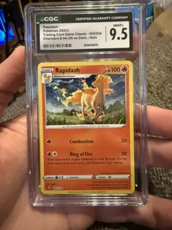 Rapidash CLC 005/034 Classic Collection Holo 2023 Pokemon CGC 9.5 - Image 1