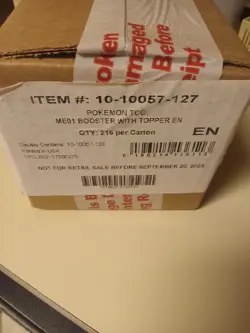 Pokemon TCG ME01 Mega Evolution Enhanced Booster Box Case SEALED - Image 1