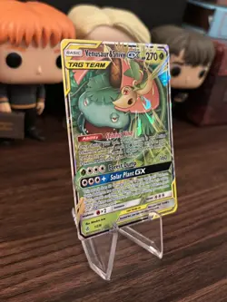 Pokemon TCG Venusaur & Snivy GX 1/236 Tag Team Cosmic Eclipse Full Art Holo - Image 4