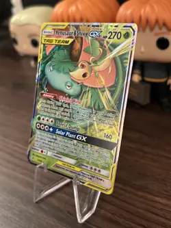 Pokemon TCG Venusaur & Snivy GX 1/236 Tag Team Cosmic Eclipse Full Art Holo - Image 5