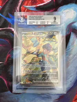 Pokemon Hops Zacian Ex SIR Journey Together Bgs 9 Mint - Image 1
