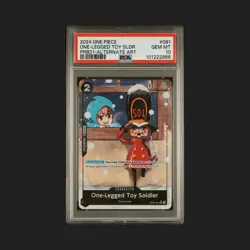One Piece One-Legged Toy Soldier Alternate Art Foil OP05-081 PSA 10 - Image 1