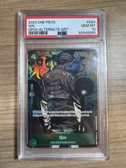 Gin 2023 One Piece OP03 Alternate Art #024 PSA 10 - Image 1