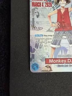 Monkey.D.Luffy College Basketball US Voyage (P-055 One Piece Promo) - LP - Image 5