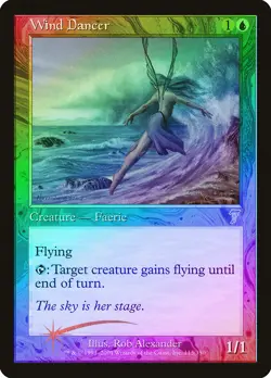 Wind Dancer FOIL 7th Edition PLD Blue Uncommon MAGIC GATHERING CARD ABUGames - Image 1
