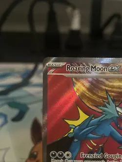 Pokemon TCG Roaring Moon EX Full Art Holo Ultra Rare Card 229/182 Paradox Rift - Image 5