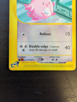 Chansey 069/147 Aquapolis E-Card Series- Pokemon TCG (C) - Image 3