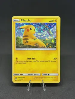 General Mills Pikachu Holo Card 28/73 Shining Legends Pokemon - Image 1