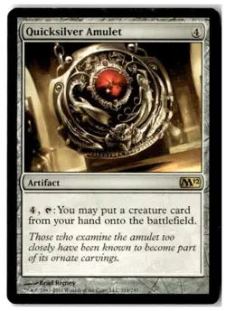 MTG Quicksilver Amulet - Magic 2012 (M12) Heavily Played English - Image 1
