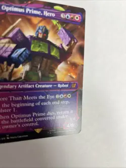 Optimus Prime Hero Shattered Glass Nonfoil Card #027 MTG - Image 2